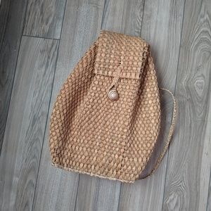 boho woven backpack